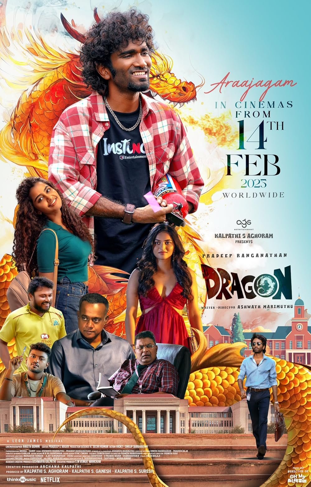 Free Dragon (2025) (Hindi + Tamil) Daul Audio UnCut South Movie HD ESub