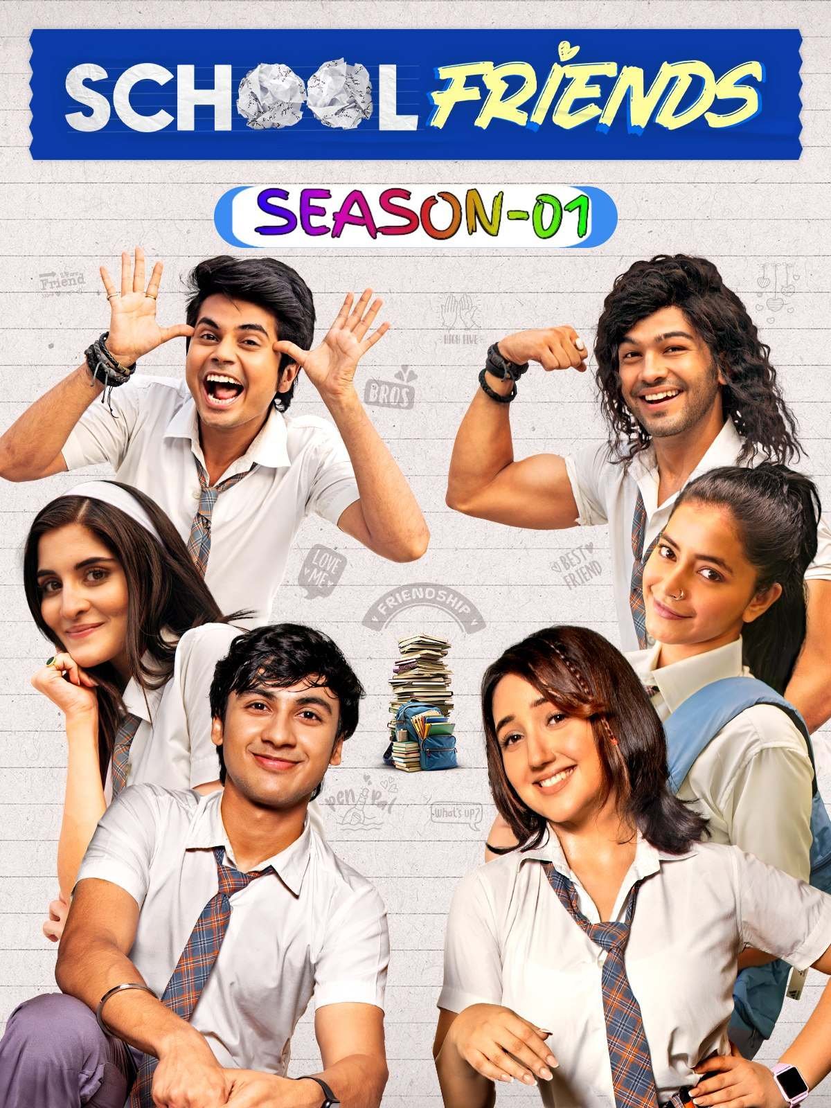 Free School Friends S03 (2025) Hindi Completed Web Series HEVC ESub